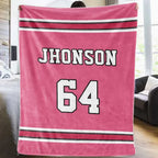 Personalized Sports Jersey Blanket - Custom Name Blanket - Basketball Blanket 747787 - DiyGiftly