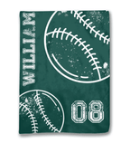 Personalized Sports team blanket with Name - Custom blanket gift - Birthday gift 747820 - DiyGiftly
