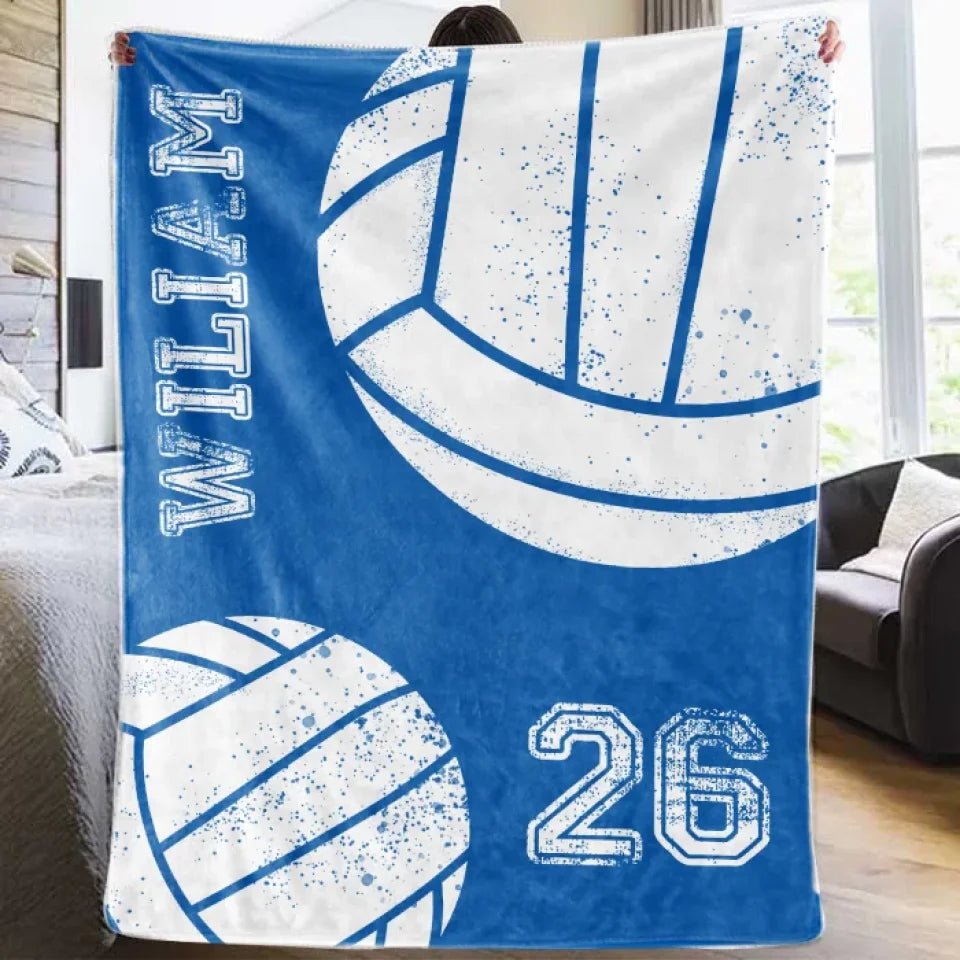 Personalized Sports team blanket with Name - Custom blanket gift - Birthday gift 747820 - DiyGiftly