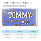 Personalized Sports Towel, Personalized Kids Sports Towel, Sports Beach Towel, Sports Team Towel Gifts, Kids Sports Towel With Name 747658 - DiyGiftly