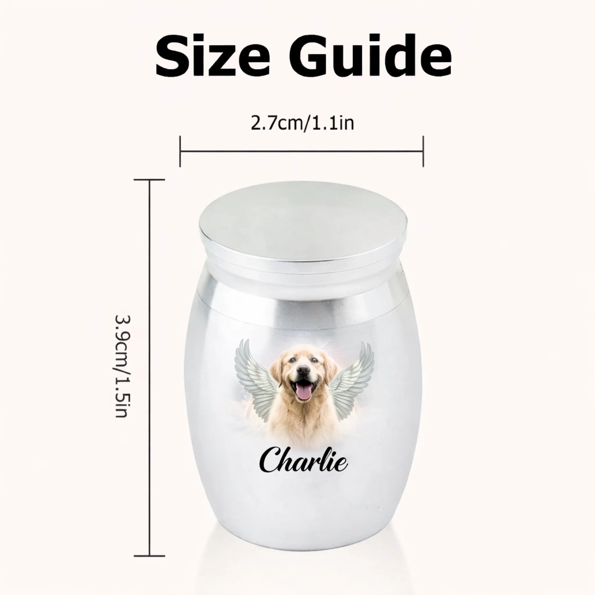 Personalized Design Pet Urn Stainless Steel Ashes