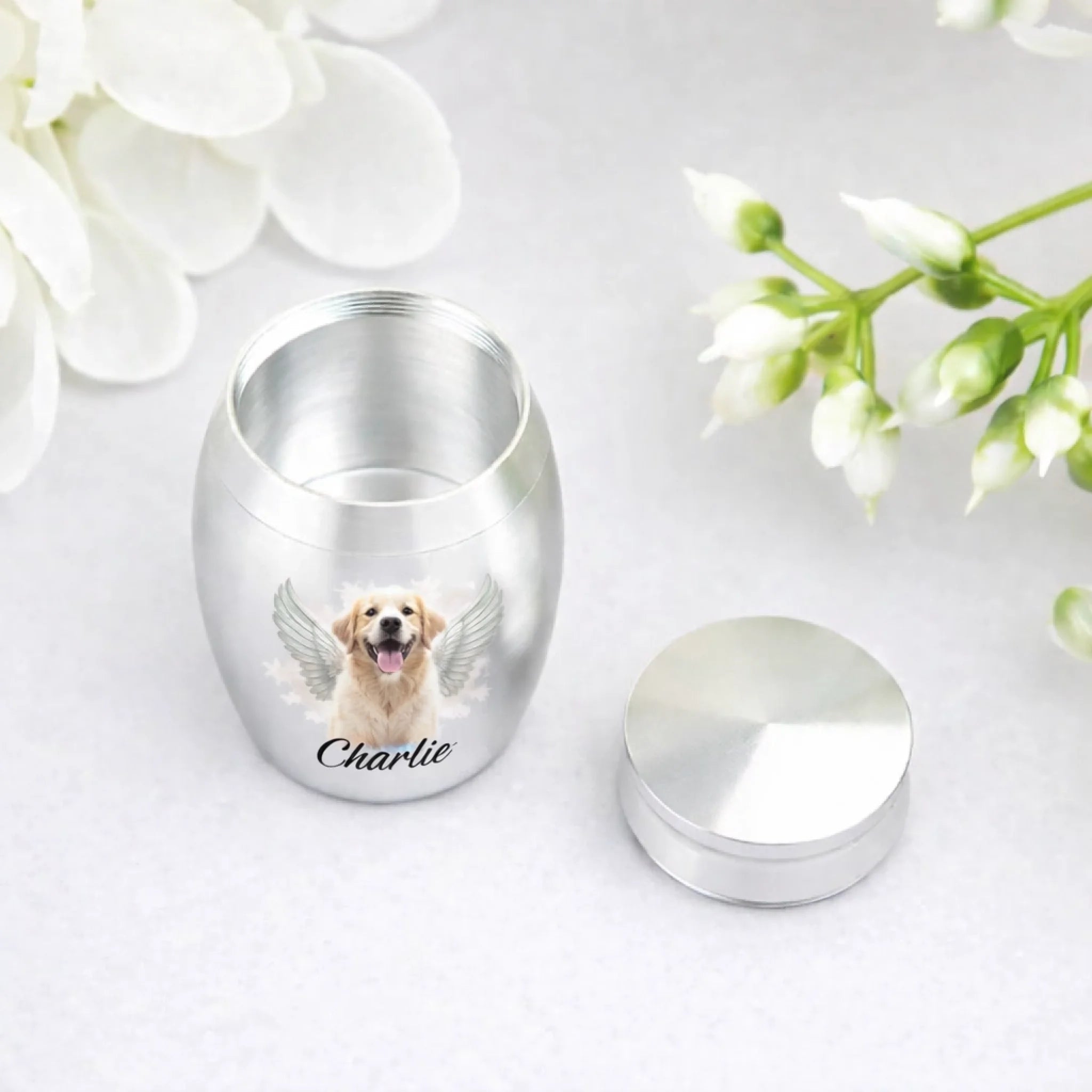 Stainless Steel Ashes Pet Urn Personalized Design