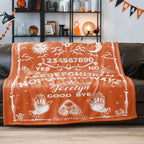 Personalized Sun Moon Skull Ouija Board Design Soft Throw Blanket with Name Gothic Style Home Decor Halloween Gift for Divination Enthusiasts 14699776 - DiyGiftly