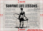 Personalized Surfing Life Lessons Poster - Gift For Surfing Lovers 745086 - 745087 - DiyGiftly