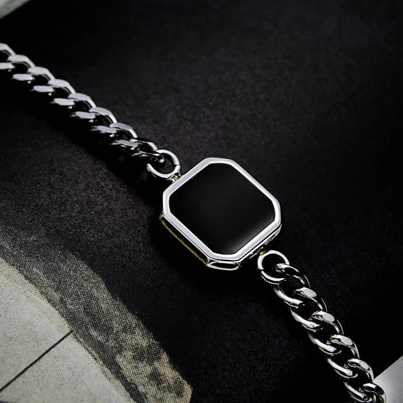 Personalized Temperature - Sensitive Photo Bracelet Magic Photo Men's Bracelet Which Changes Color With Temperature Best Gift For Him - DiyGiftly