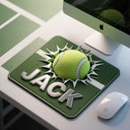 Personalized Tennis - Themed Mouse Pad with Custom Name – Unique Office Desk Accessory, Custom Gift for Tennis Players, Coaches, Students, and Sports Fans 86807808 - DiyGiftly