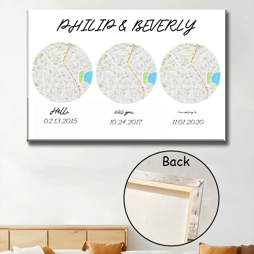 Personalized Text Background Canvas Add your names, a specialmessage, or a significant date to make the artwork uniquelyyours 740601 - 740602 - DiyGiftly