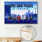 Personalized The Pursuit of Love & Peace is Forever - Custom Canvas & Poster - Wood Framed Canvas - Perfect Gift for Comrade, Memorial Keepsake 722112 - 723974 - DiyGiftly