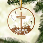Personalized Travel Adventure Ornament, Custom Traveling Destination Ornament 731549 - DiyGiftly