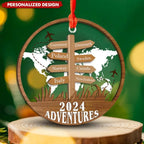 Personalized Travel Adventure Ornament, Custom Traveling Destination Ornament 731549 - DiyGiftly