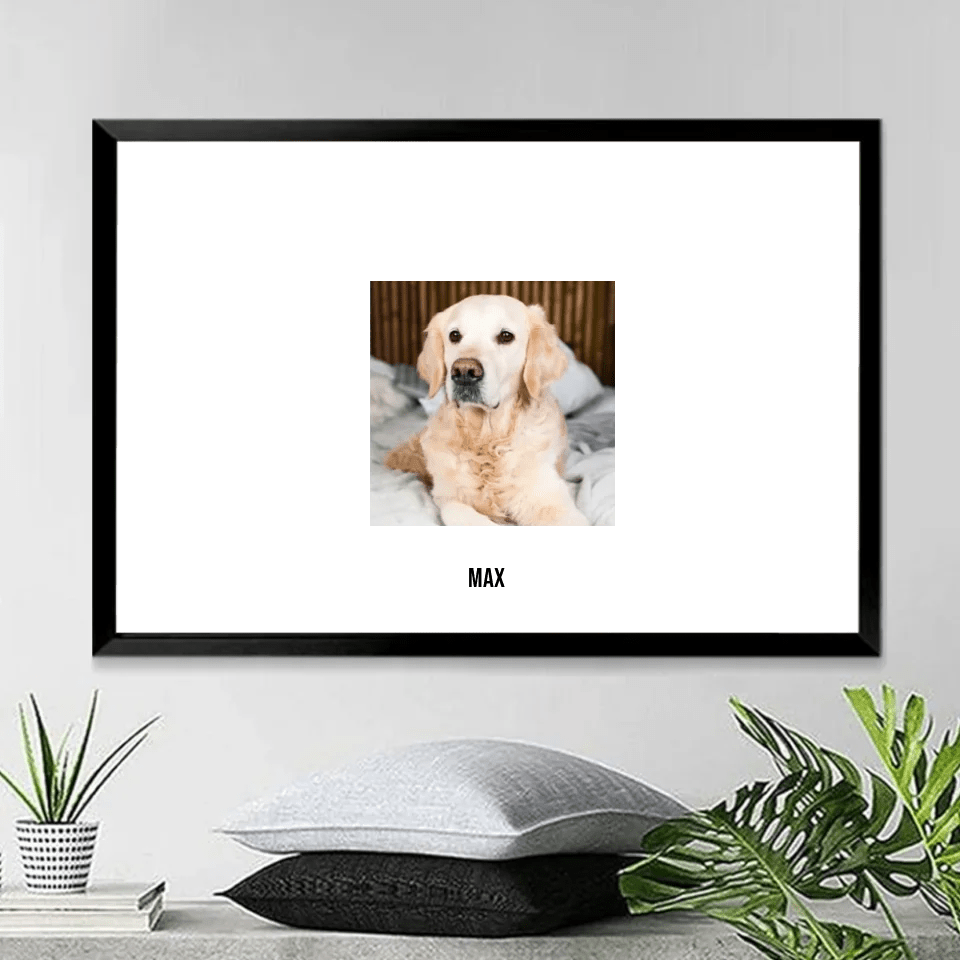 Personalized Upload Photo Dog Memorial In Loving Memory Wall Decor Sympathy Gift Ideas For Loss of Pet Poster 715613 - 715726 - DiyGiftly