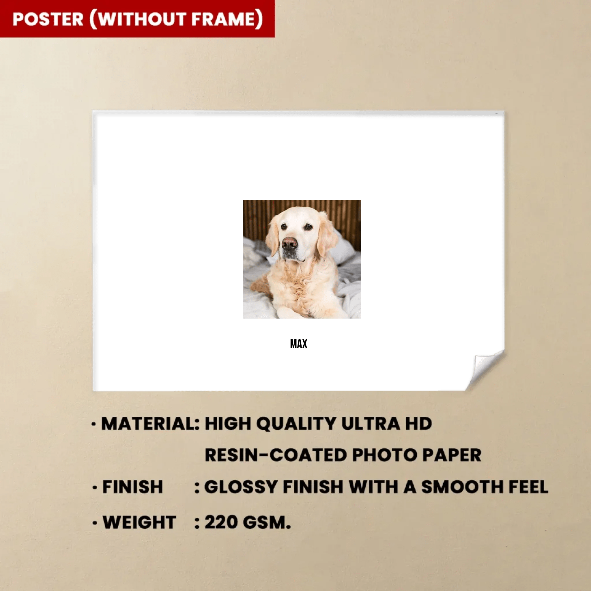 Personalized Upload Photo Dog Memorial In Loving Memory Wall Decor Sympathy Gift Ideas For Loss of Pet Poster 715613 - 715726 - DiyGiftly
