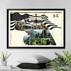 Personalized US Military Photo Collage Poster - Gift For Veterans, Soldiers 745075 - 745642 - DiyGiftly
