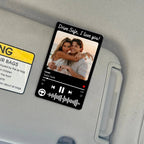 Personalized Valentine's Day Gift For Him, Custom Song & Photo Car Visor Clip, Boyfriend Husband Gifts, Drive Safe Photo Family Visor Clip 94239488 - DiyGiftly