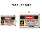 Personalized Veteran Metal Sign 724001 - 724081 - DiyGiftly