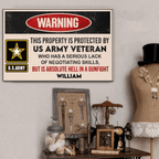 Personalized Veteran Metal Sign 724001 - 724081 - DiyGiftly