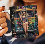 Personalized Vintage Camping And Girl Accent Mug 761187 - DiyGiftly