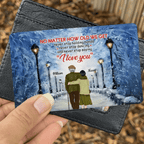 Personalized Walking on a Snowy Day Romantic Scene Wallet Card Anniversary Gift 730765 - Q - DiyGiftly