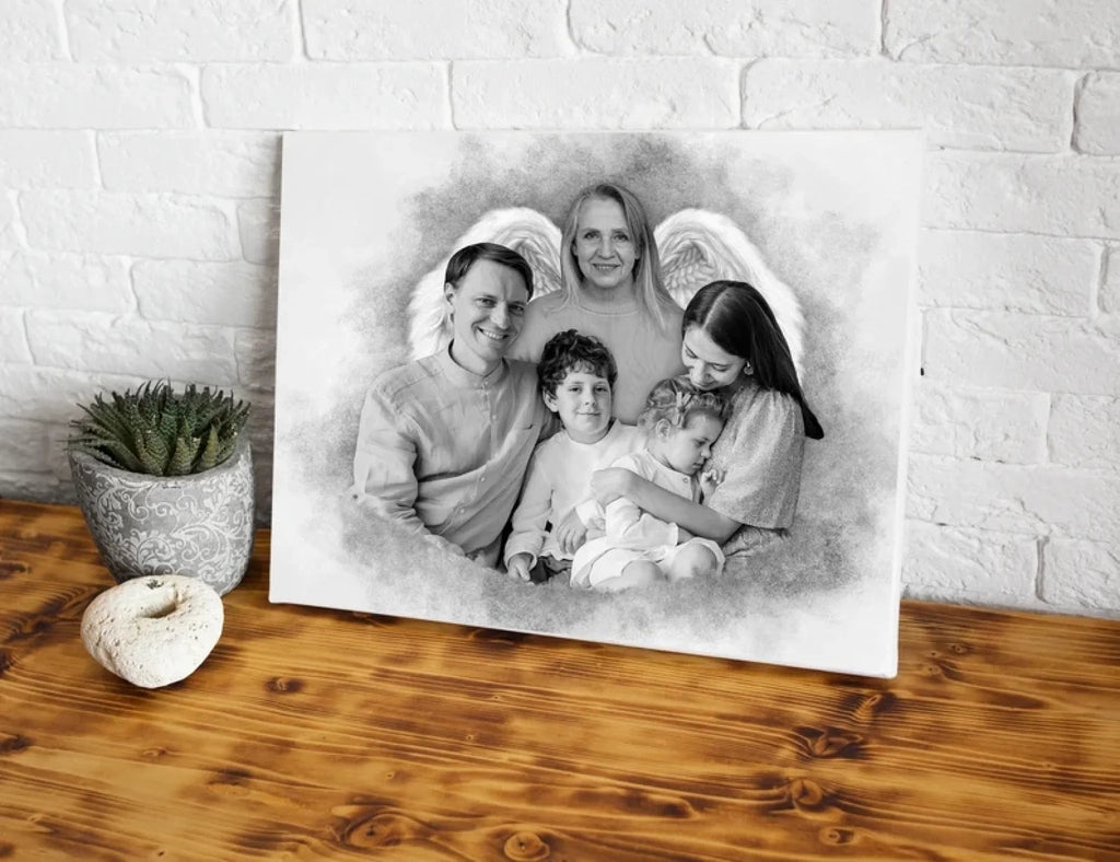 Personalized Watercolor - Style Couples Illustration – Custom Cartoon Portrait from Photo as Digital Download, Wall Art, Pillow, Mug, Blanket, Beach Towel, Keychain, Desk Sign & More 1066687 - DiyGiftly