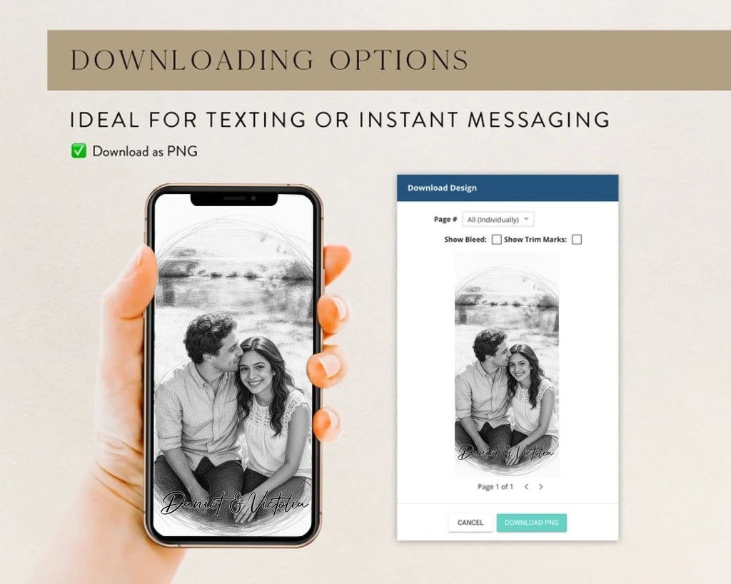 Personalized Watercolor - Style Couples Illustration – Custom Cartoon Portrait from Photo as Digital Download, Wall Art, Pillow, Mug, Blanket, Beach Towel, Keychain, Desk Sign & More 1066687 - DiyGiftly