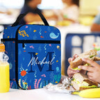 Personalized Whale Jellyfish Marine Life Insulated Lunch Bag with Name Portable Back to School Picnic Birthday Gift for Kids 29119232 - DiyGiftly