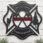 Personalized Wildland Firefighter Metal Sign Custom Fire Department Wall Art Gift for Firemen 94025984 - DiyGiftly