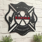 Personalized Wildland Firefighter Metal Sign Custom Fire Department Wall Art Gift for Firemen 94025984 - DiyGiftly
