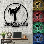 Personalized Women's Taekwondo Sign Light – Custom LED Wall Decor for Home Gym, Martial Arts Studio & Unique Gifts for Female Taekwondo Practitioners 95023616 - DiyGiftly