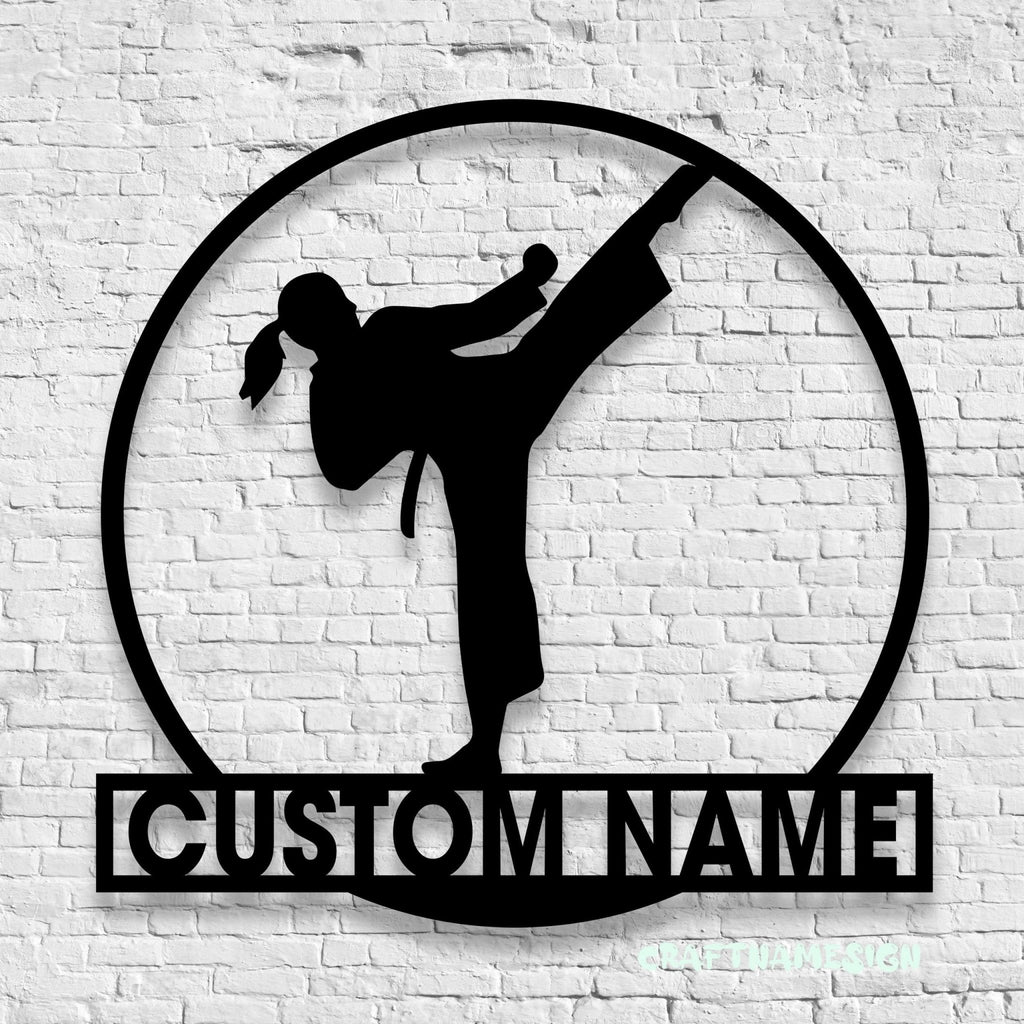 Personalized Women's Taekwondo Sign Light – Custom LED Wall Decor for Home Gym, Martial Arts Studio & Unique Gifts for Female Taekwondo Practitioners 95023616 - DiyGiftly