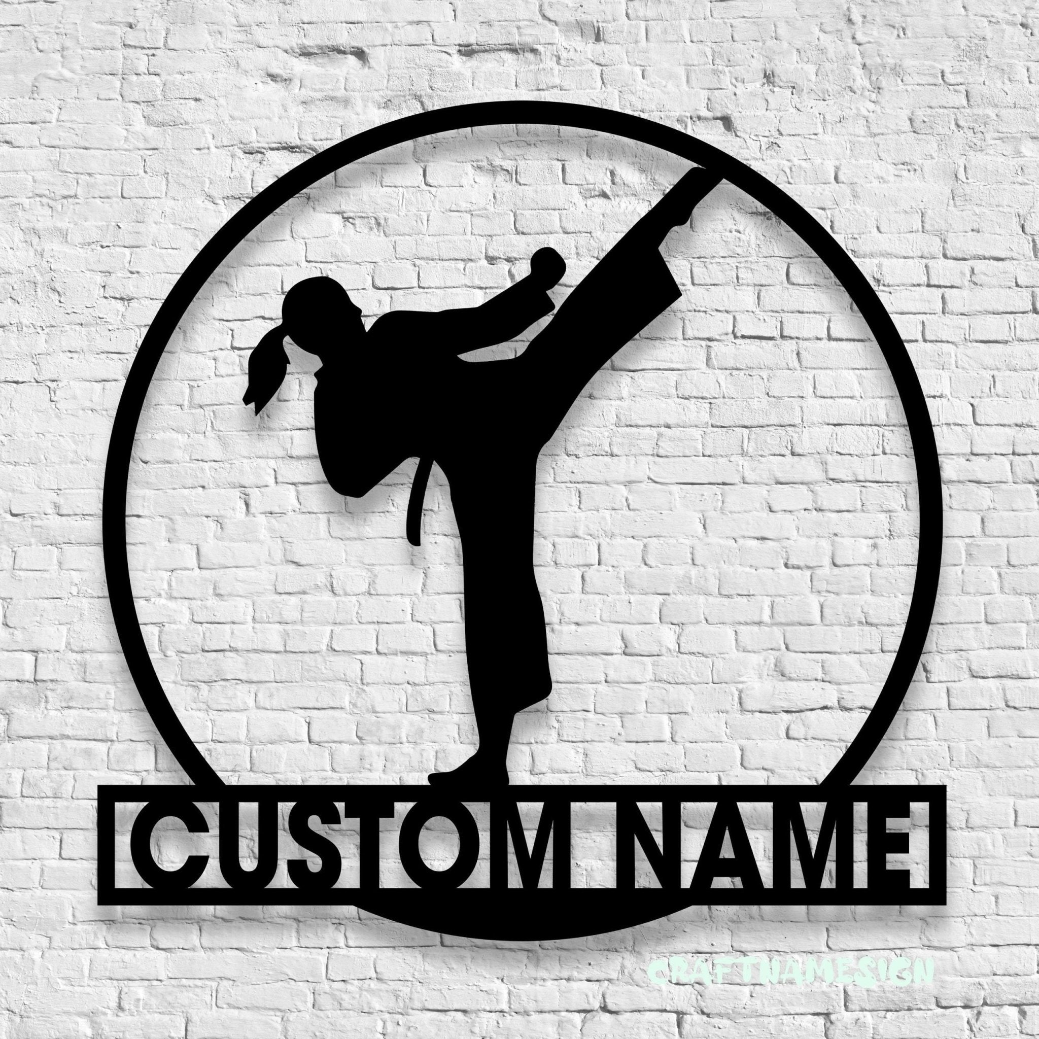 Personalized Women's Taekwondo Sign Light – Custom LED Wall Decor for Home Gym, Martial Arts Studio & Unique Gifts for Female Taekwondo Practitioners 95023616 - DiyGiftly