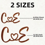 Personalized Couple Initials Decor Wooden Sign