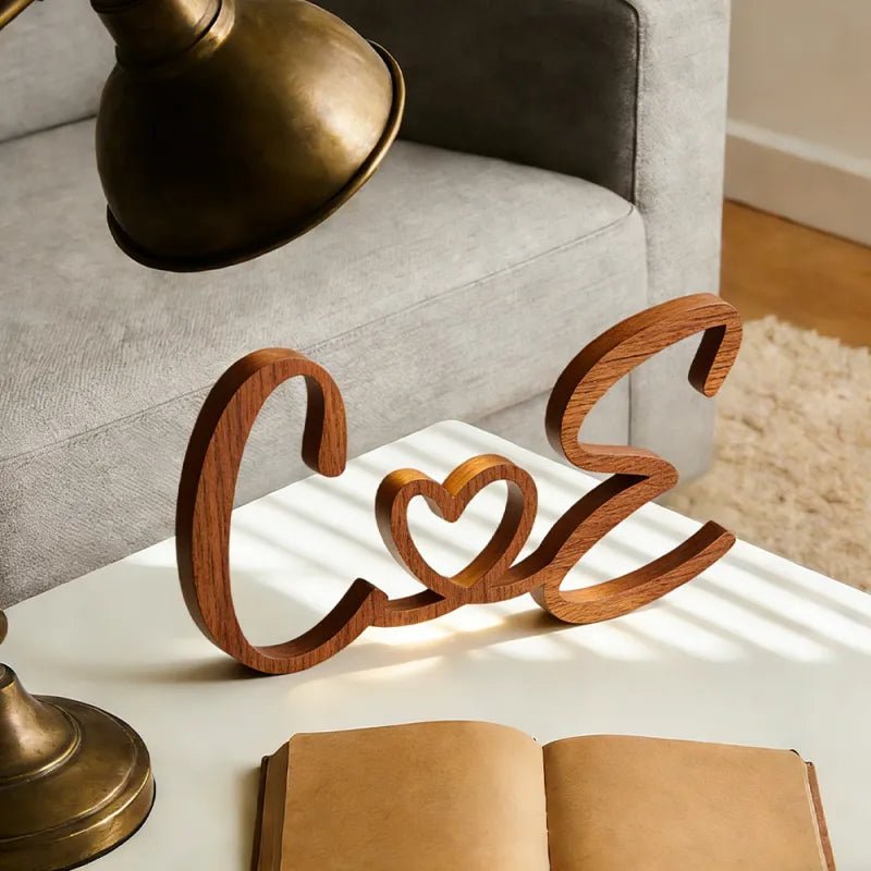 Personalized Couple Initials Decor Wooden Sign wedding gift