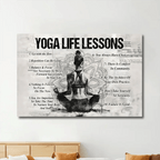 Personalized Yoga Life Lessons Poster - Gift For Yoga Lovers 747813 - DiyGiftly