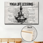 Personalized Yoga Life Lessons Poster - Gift For Yoga Lovers 747813 - DiyGiftly