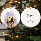 Pet Loss Custom Photo - Personalized Ceramic Photo Ornament 683124 - DiyGiftly