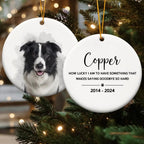 Pet Loss Custom Photo - Personalized Ceramic Photo Ornament 683124 - DiyGiftly