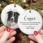 Pet Loss Custom Photo - Personalized Ceramic Photo Ornament 683124 - DiyGiftly