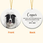 Pet Loss Custom Photo - Personalized Ceramic Photo Ornament 683124 - DiyGiftly