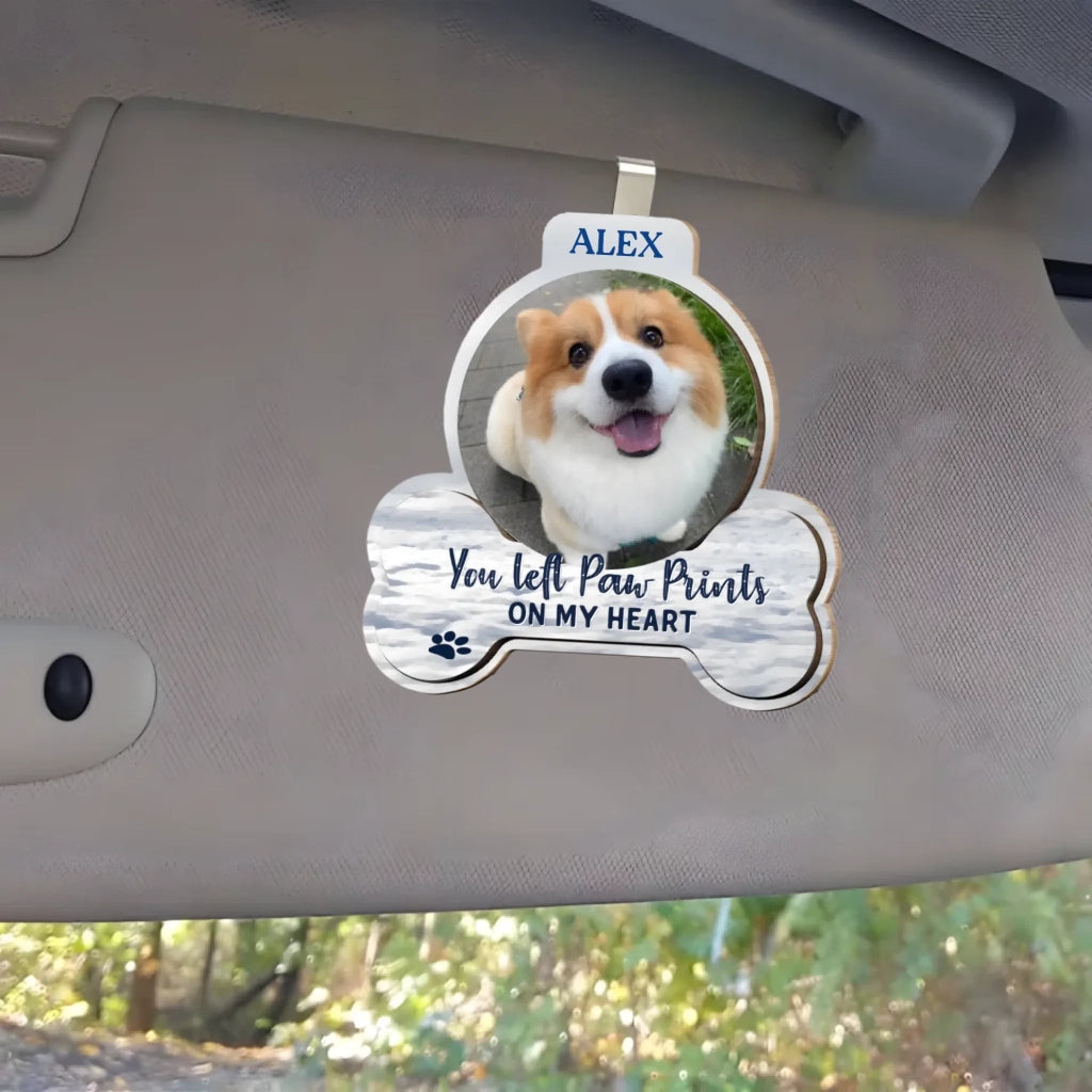 Car Visor Clip Travel Memory Keepsake Everyday Loss of Dog Gift