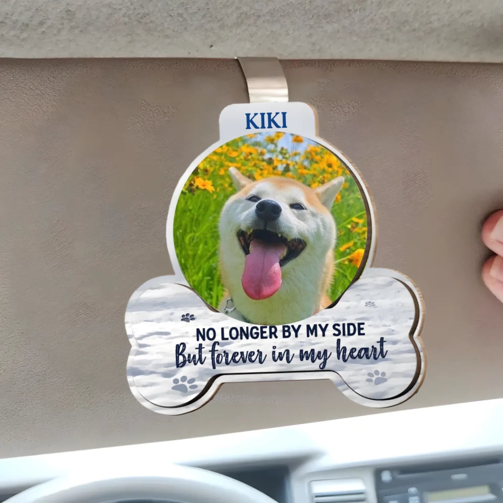 Personalized Photo Car Visor Clip Travel Memory Keepsake