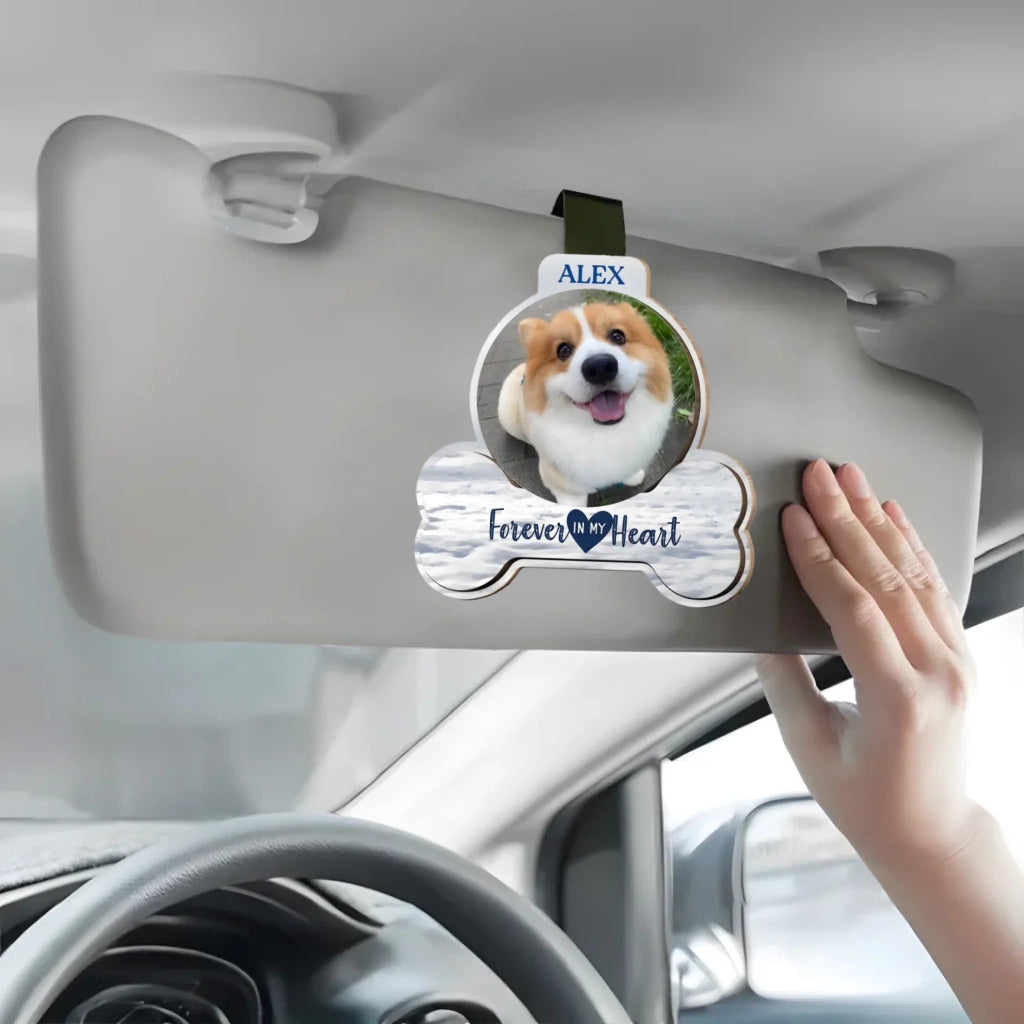 Personalized Photo Car Visor Clip Everyday Loss of Dog Gift