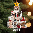 Photo Family Tree Christmas - Personalized Family Photo Ornament 683364 - DiyGiftly