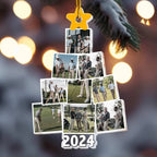 Photo Golfing Christmas Tree - Personalized Acrylic Photo Ornament 683383 - DiyGiftly