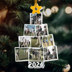 Photo Golfing Christmas Tree - Personalized Acrylic Photo Ornament 683383 - DiyGiftly