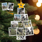 Photo Golfing Christmas Tree - Personalized Acrylic Photo Ornament 683383 - DiyGiftly