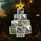 Photo Golfing Christmas Tree - Personalized Acrylic Photo Ornament, Custom Holiday Decoration for Golf Lovers, Perfect Family Gift for Christmas Tree 86577408 - DiyGiftly