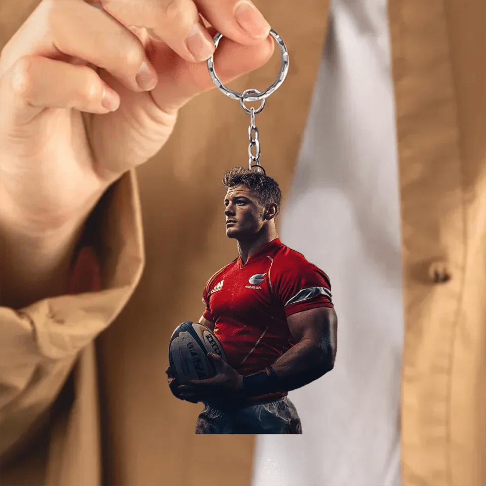 Photo Ornament - Rugby gift for son - Personalized Ornament 737731 - DiyGiftly
