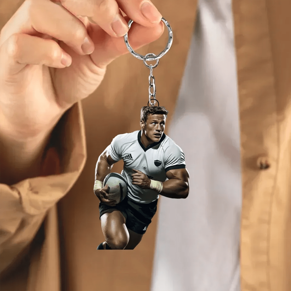 Photo Ornament - Rugby gift for son - Personalized Ornament 737731 - DiyGiftly