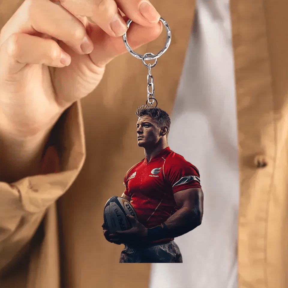Photo Ornament - Rugby gift for son - Personalized Ornament 737731 - DiyGiftly