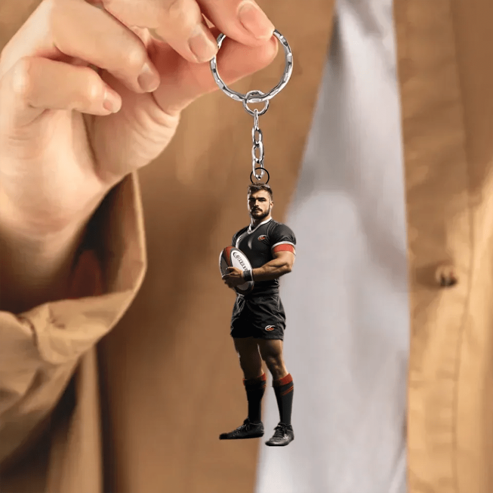 Photo Ornament - Rugby gift for son - Personalized Ornament 737731 - DiyGiftly
